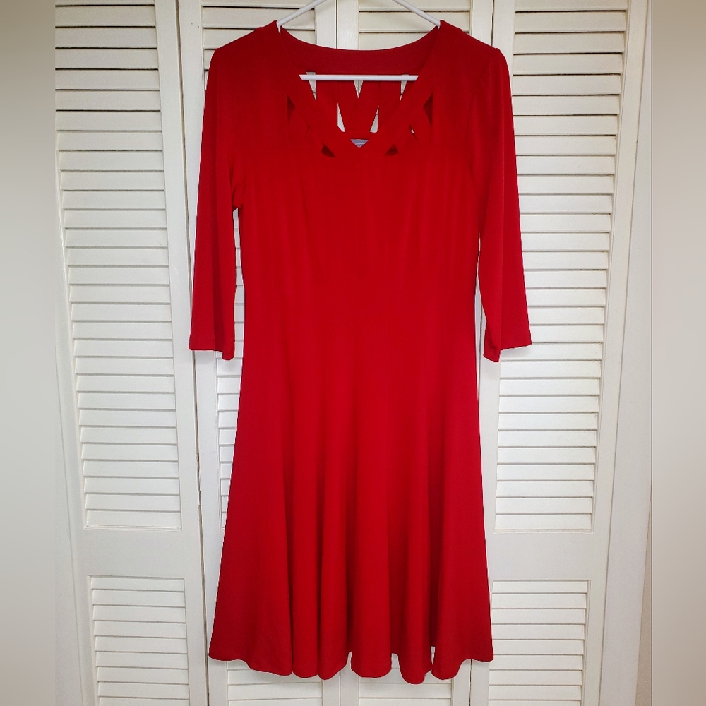 Rabbit Designs Red cut out Dress Size 10